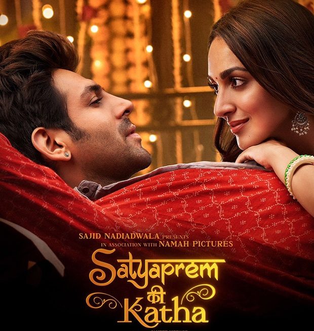 Kartik Aaryan ve Kiara Advani, Satyaprem Ki Katha’nın Romantik Afişini Açıkladı;  Fragman yarın çıkıyor: Bollywood Haberleri