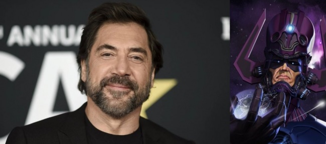 “Fantastic Four” continues its name dance.  Javier Bardem could be Galactus